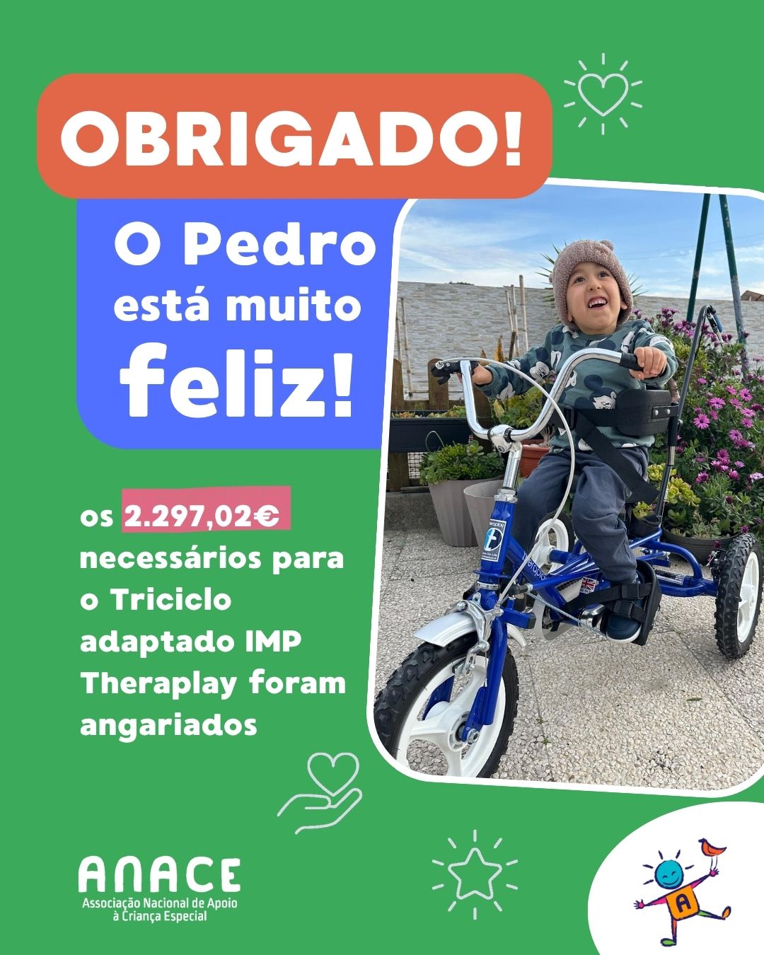 Pedro no triciclo